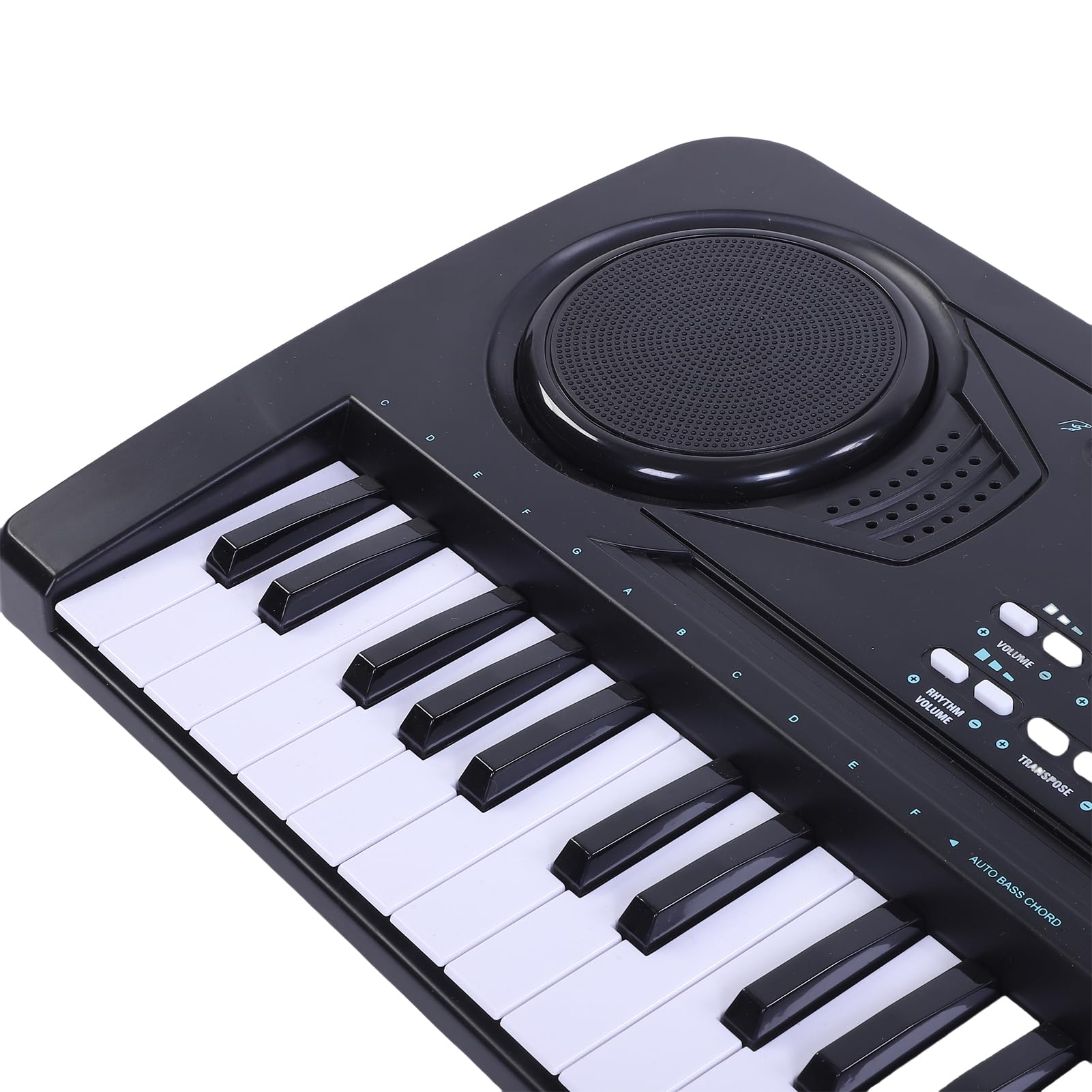 Walmeck 61-klawiszowa Klawiatura Elektroniczna Fortepian 100 Tonów 100 Rytmów 50 Utworów Demonstracyjnych 2 Głośniki Stereo Wyświetlacz LED Mikrofon Gniazdo Słuchawkowe dla Dzieci