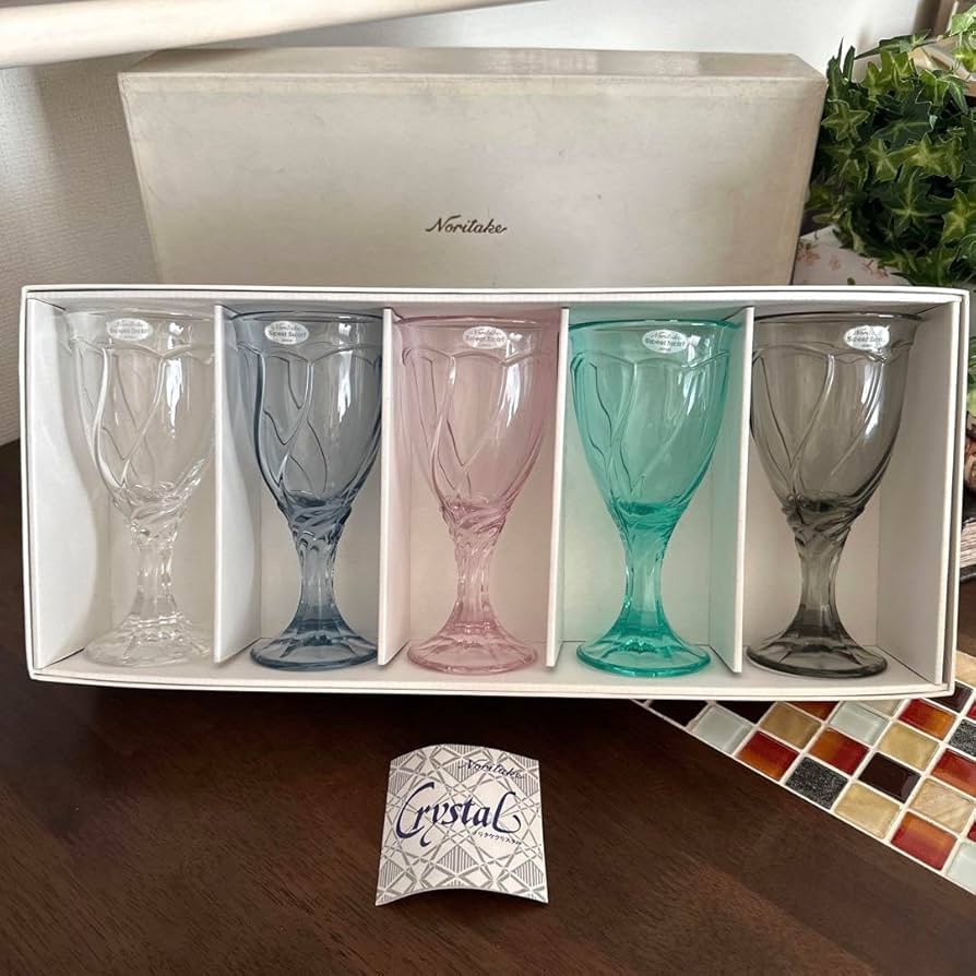 ノリタケクリスタル 12個セット ピンク、ブルー、グリーン各４個 ノリタケクリスタル 12個セット ピンク、ブルー、グリーン各4個