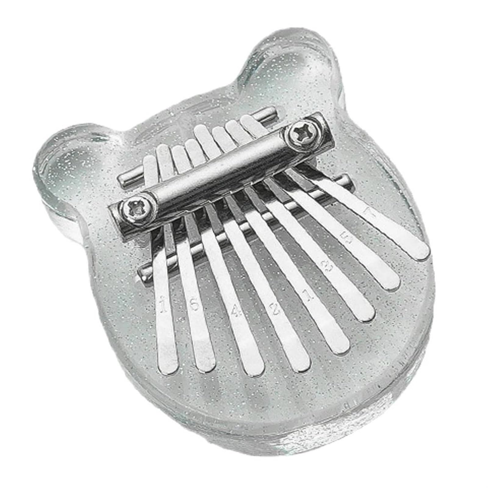 Kalimba 8 Key Practice Kalimba Acrylic Mini Thumb Piano Portable Finger Piano Dla Początkujących Instrument Muzyczny(A)