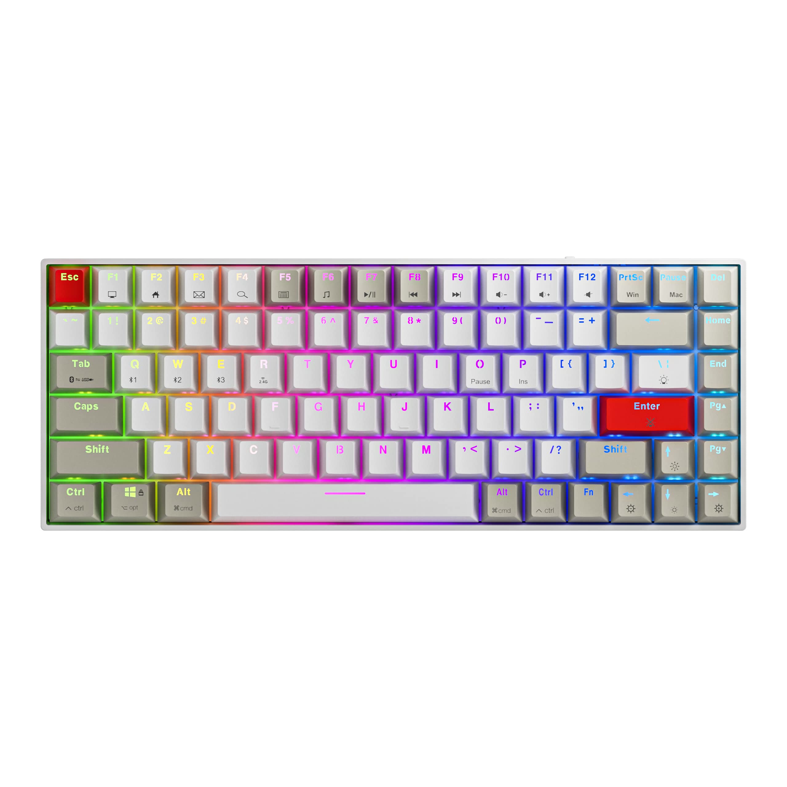 Buy Newmen GM840 75 Mechanical Keyboard TKL,Wired&Wireless Keyboard