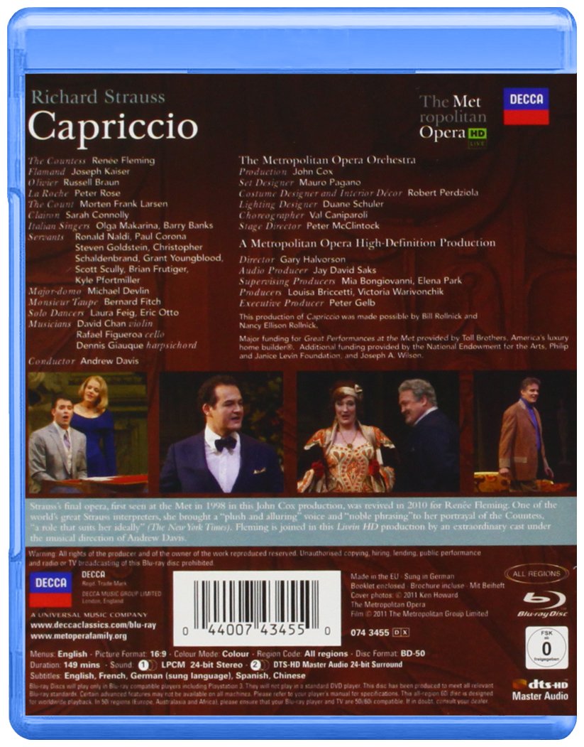 Richard Strauss: Capriccio [Blu-ray]