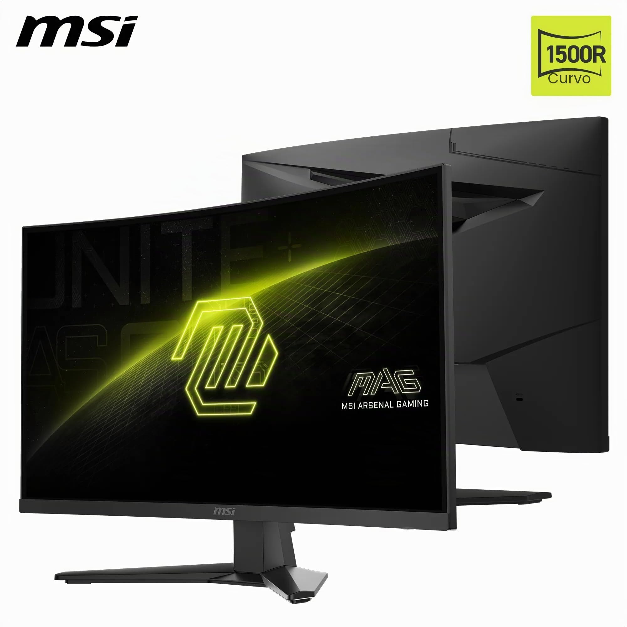 68,6 Cm (27") 2560 X 1440 Pixel Msi 9s6-3ce91H-001 16:9 Wide Quad Hd Rapid Va 0,5 Ms 180 Hz Hdr Displayport Hdmi Vesa (9s6-3ce91H-001)