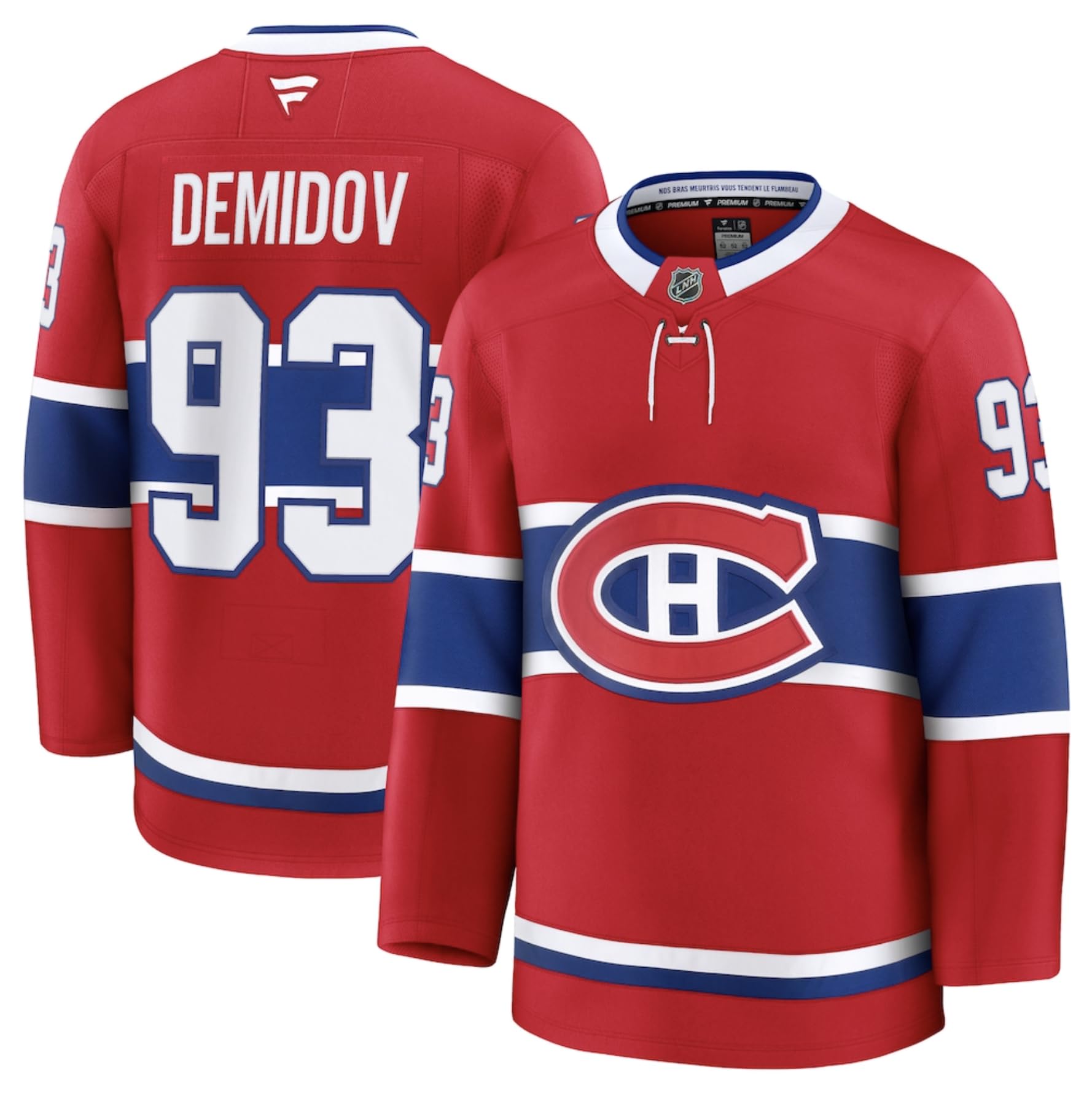 Fanatics Ivan Demidov Montreal Canadiens Home Premium Jersey - Red - 1