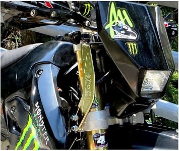 Triple Clamp Stabilizer Silver Anodized for DRZ400SM OUTEX SS7