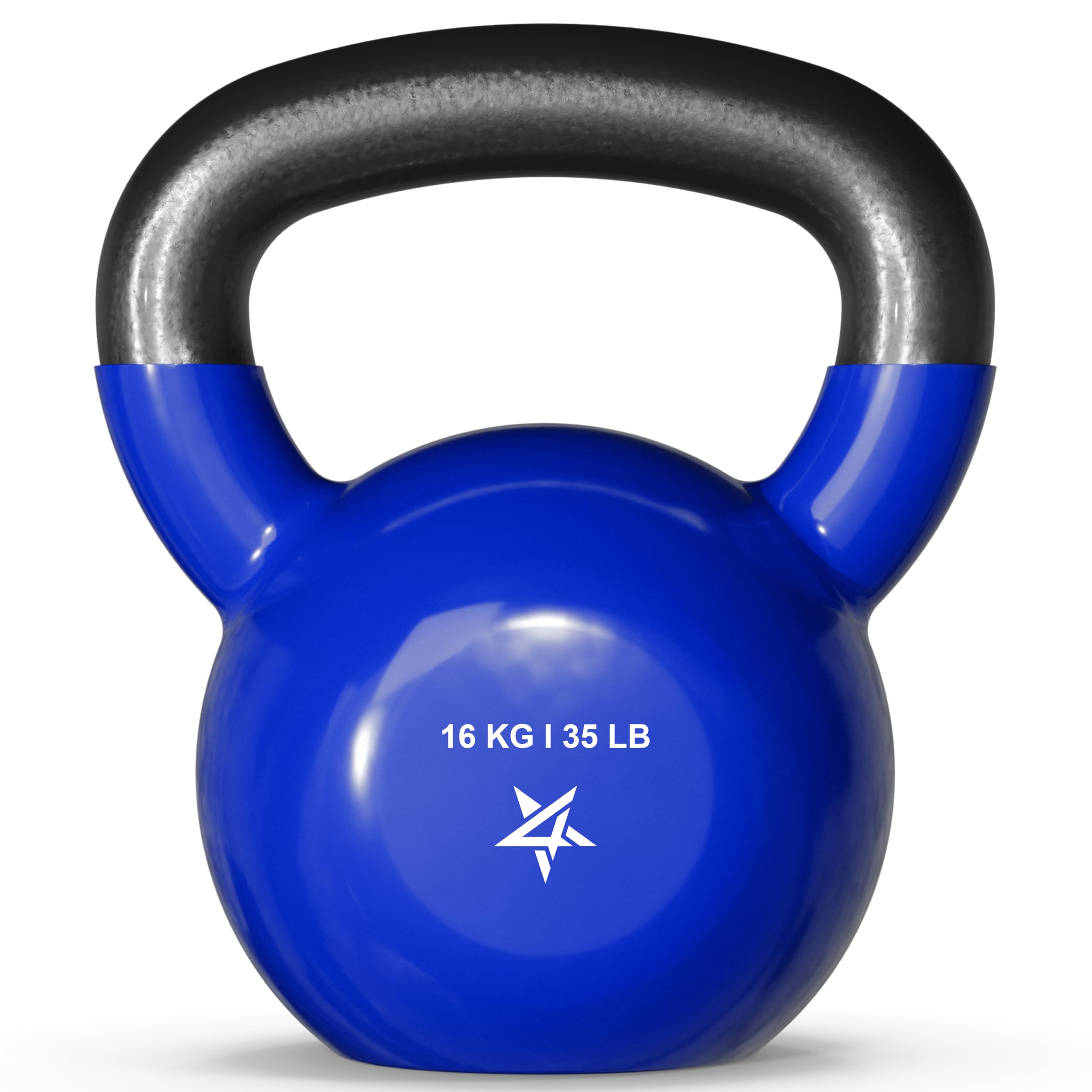 Yes4All Kettlebell En Fonte Avec Revêtement Vinyle, 5 À 22.6 Kg, Pour Entraînement De Force À Domicile, Gym, Fitness, Entraînement Complet Du Corps, Pompes Et Renforcement De La Prise