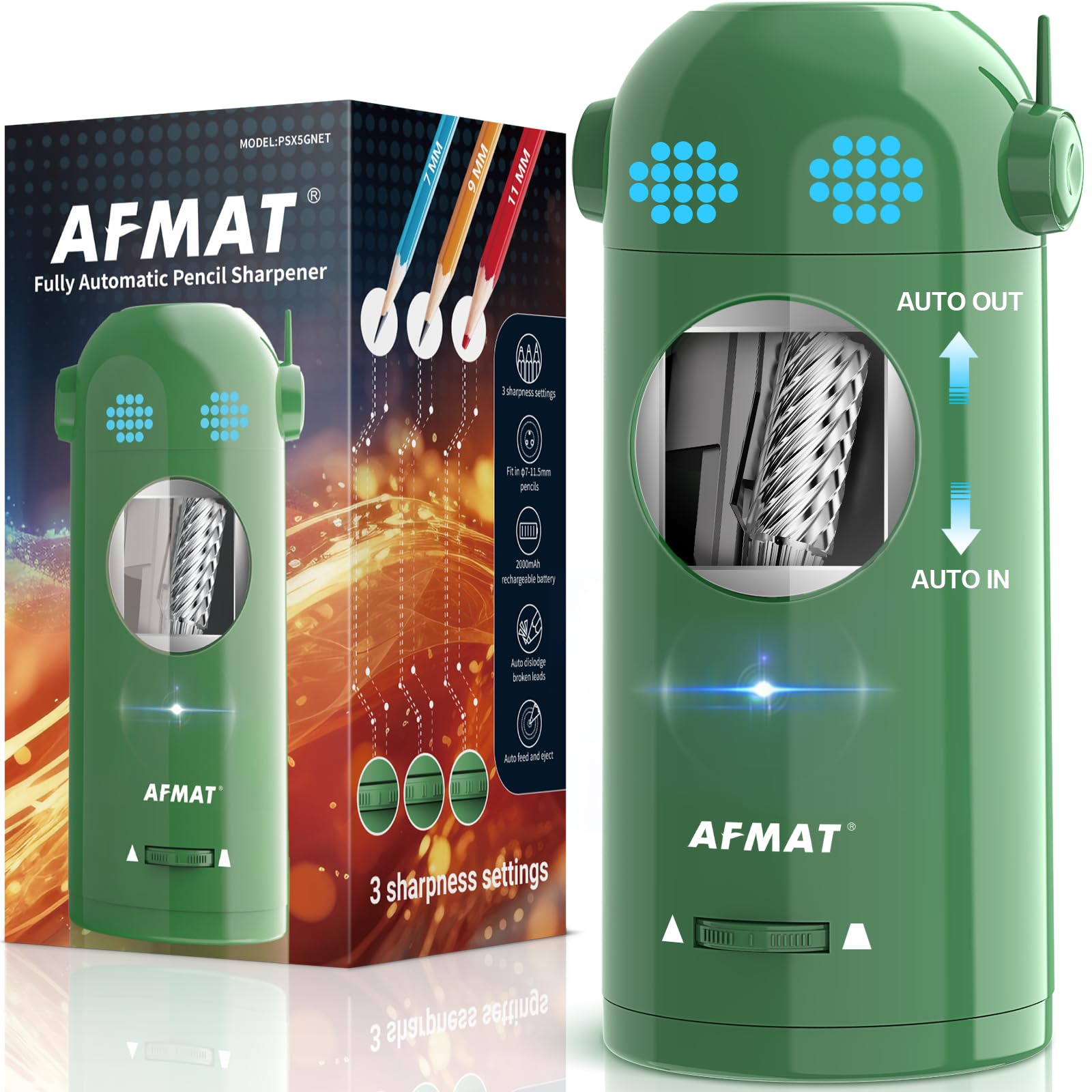 AFMAT PSX5ET Green Robot Sharpener