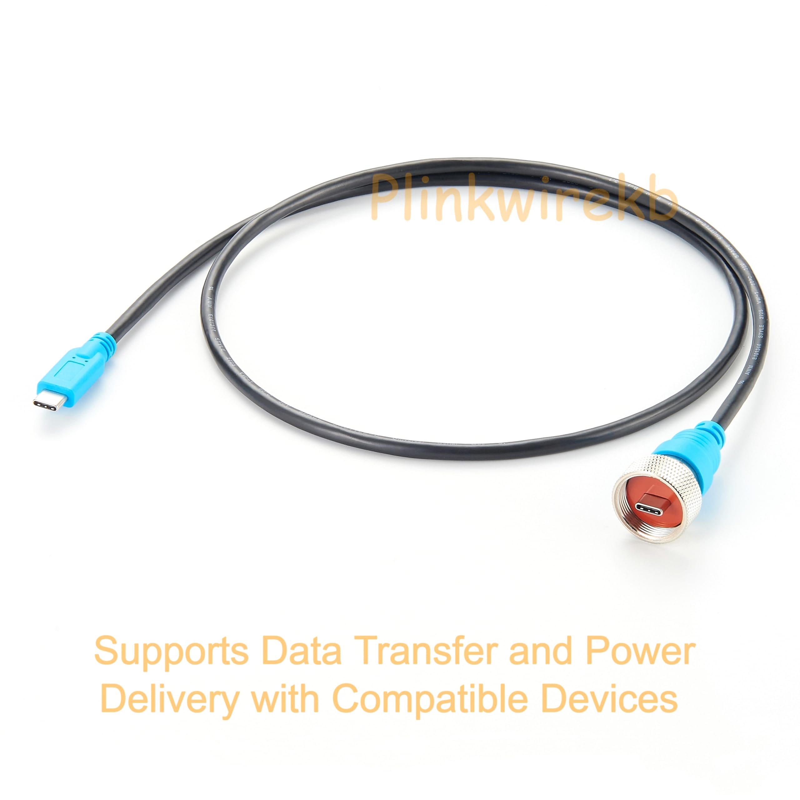 Cavo USB-C 3.1 maschio a maschio, IP67/IP68, 1 m