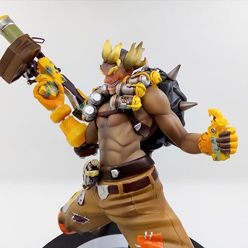 Miniatura 3 de AZMANI Overwatch Junkrat - Figura de acción de 110in 11 pulgadas personajes de juego de Overwatch estatua de juguetes de PVC