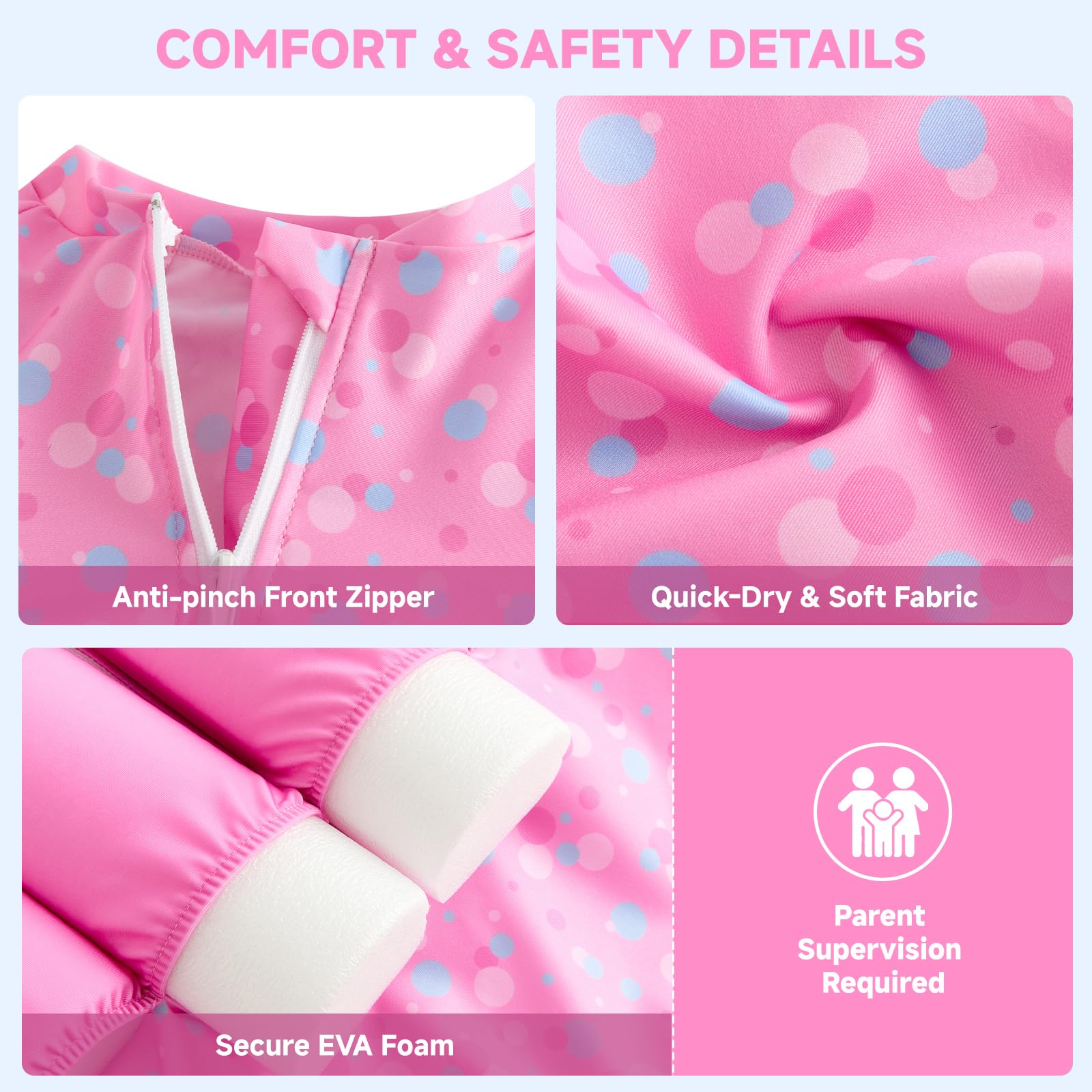 Traje de baño bebé niña niño con flotación niño natación entrenamiento ayuda flotante traje de baño de una sola pieza nadadores trajes de baño