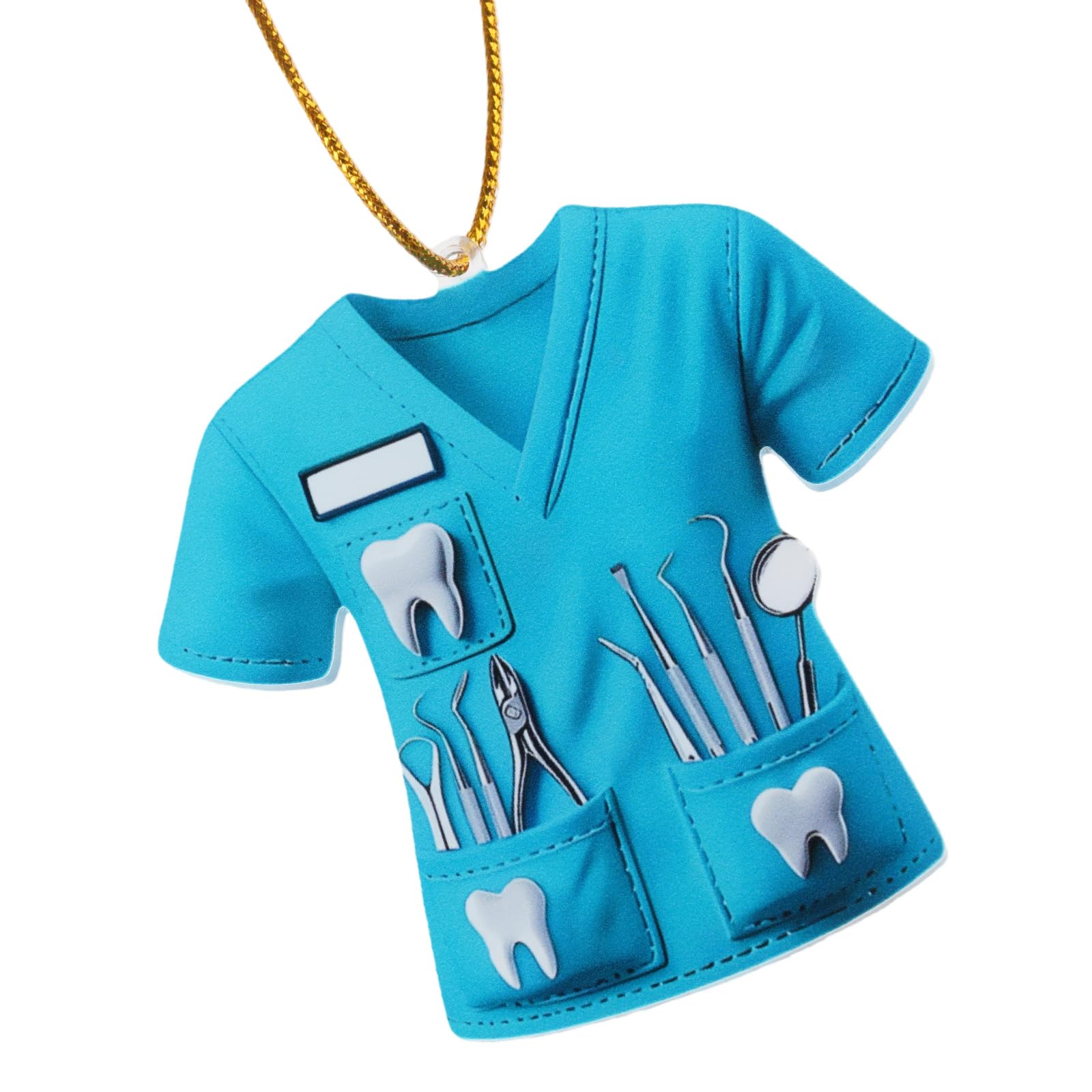 Car Rearview Mounted Decoration Dentist Costume Pendant Acrylic Ornament Charm Hanging Decoration Acrylic Car Charm