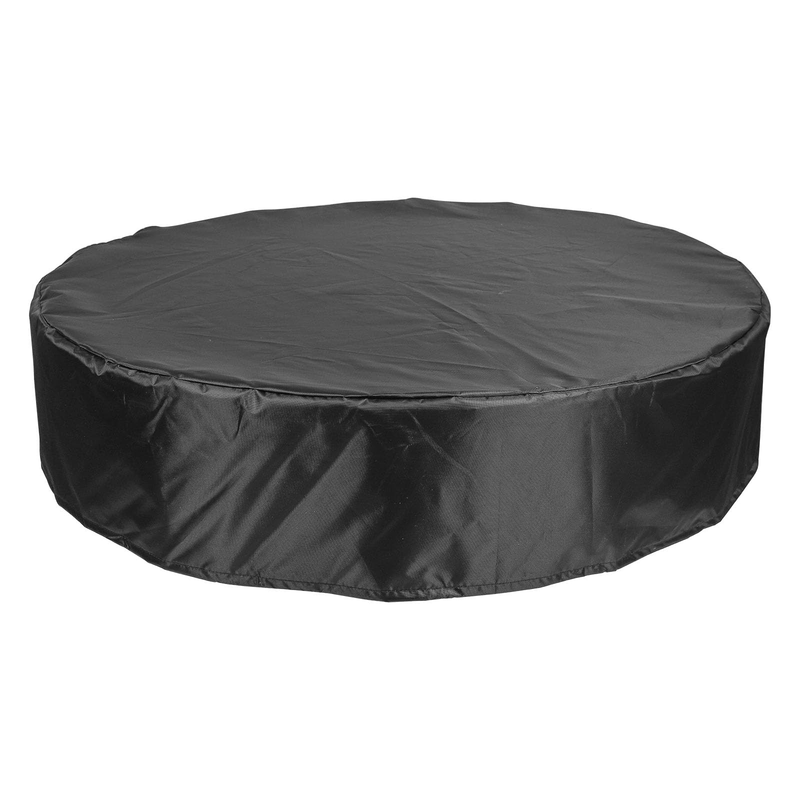 37-inch Oxford Fabric Ice Bath Tub Cover - Waterproof Cold Plunge Cover with Drawstring for Sun Protection and Cleanliness (Black)