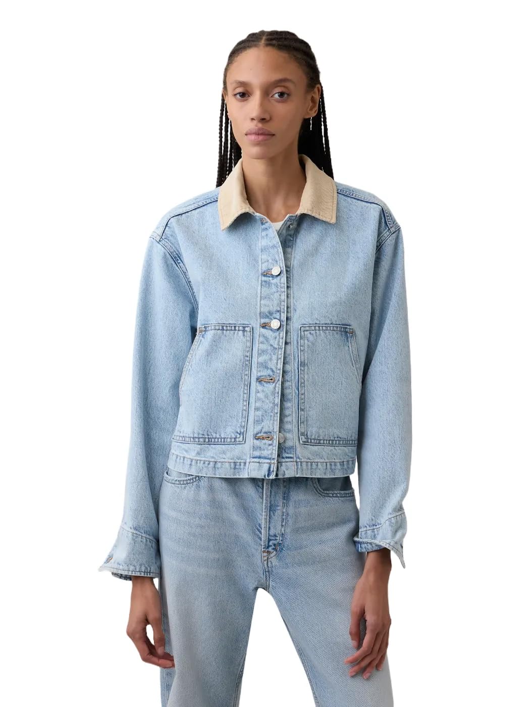 Women's Cropped Demin Barn Jacket