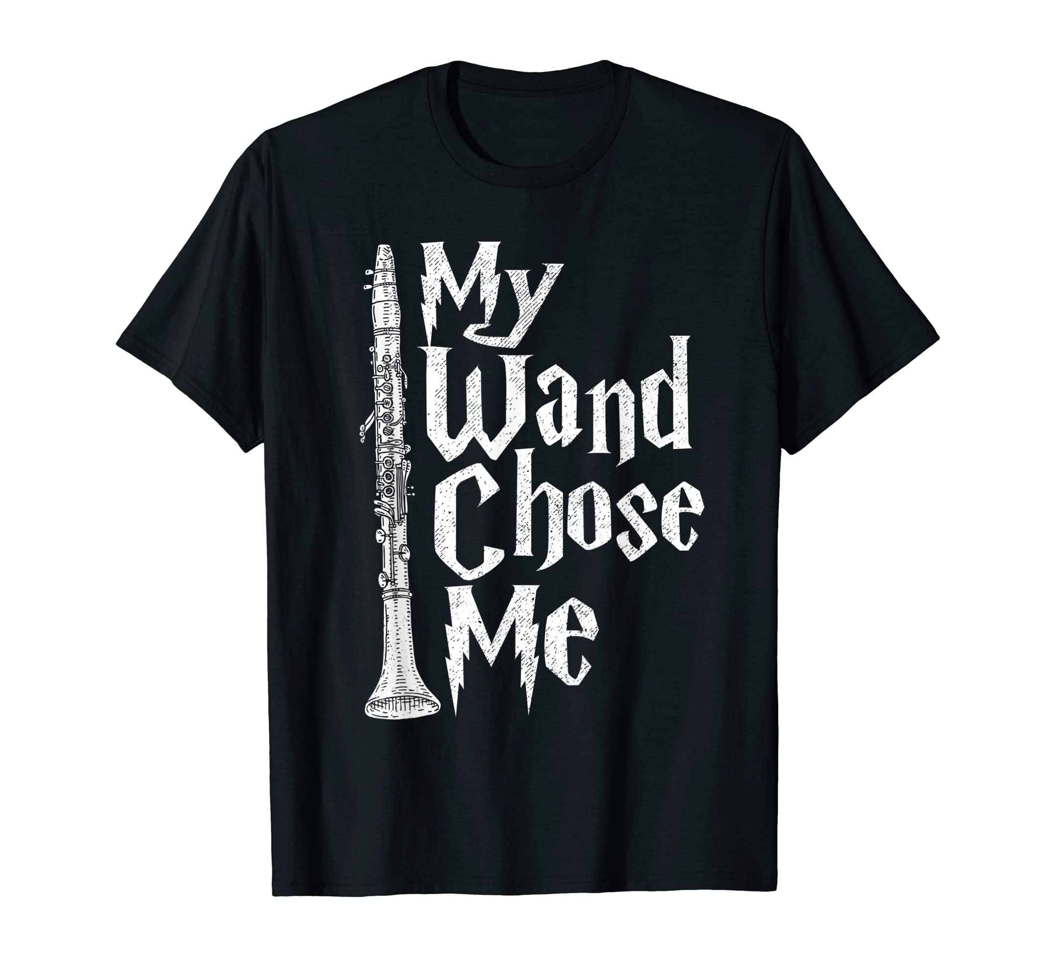 Funny Clarinet ShirtsMy Wand Chose Me - Clarinet Player Clarinetist Music Lover T-ShirtOEKO-TEX STANDARD 100