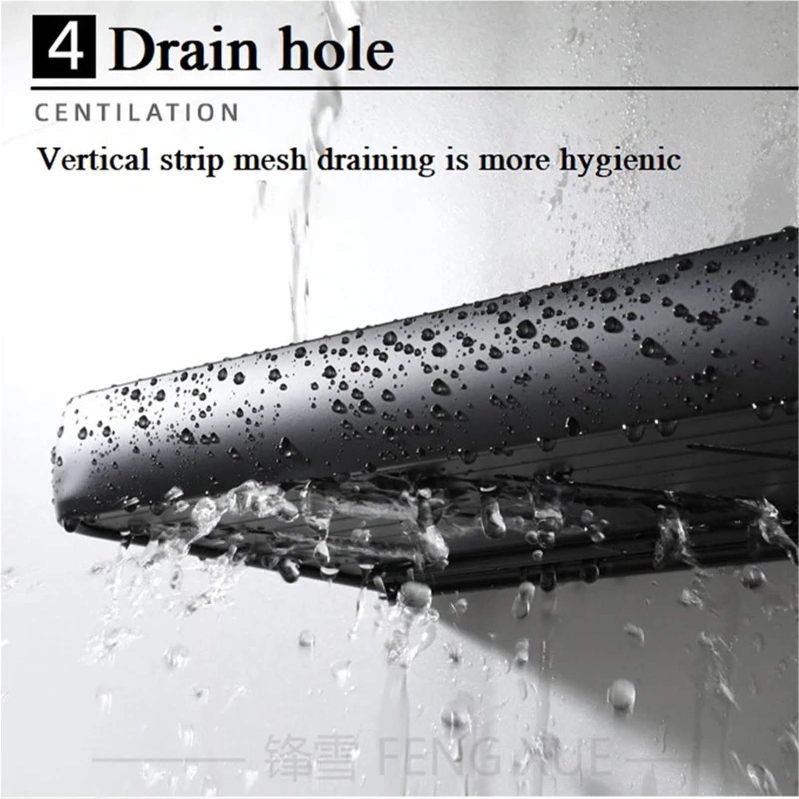 Estanteria ducha Estante de baño sin taladro, organizador, estante almacenamiento, estantes esquina negros, soporte champú for inodoro aluminio montado en la pared para Hogar(50cm towel rail hook)