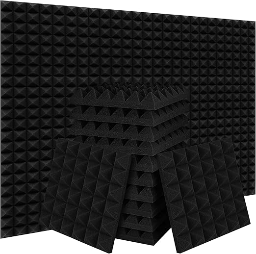NASA Soundproof Padding Foam Panels, Acoustic Foam Panel Wedge Studio Soundproofing Wall Tiles 2