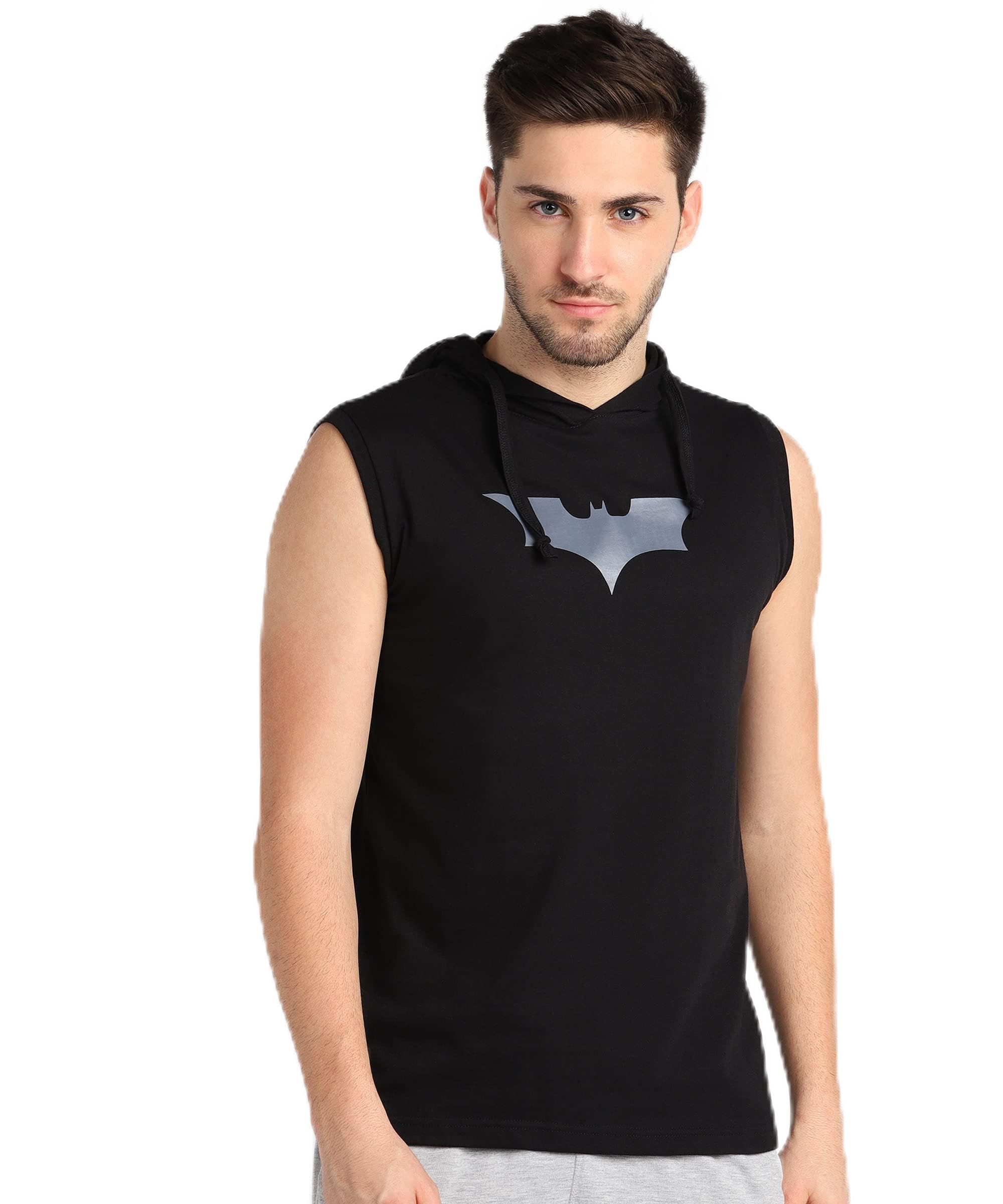 Men's Plain Gym Vest | Sleeveless T-Shirt | Scoop Neck | Workout Hoodie-image-34