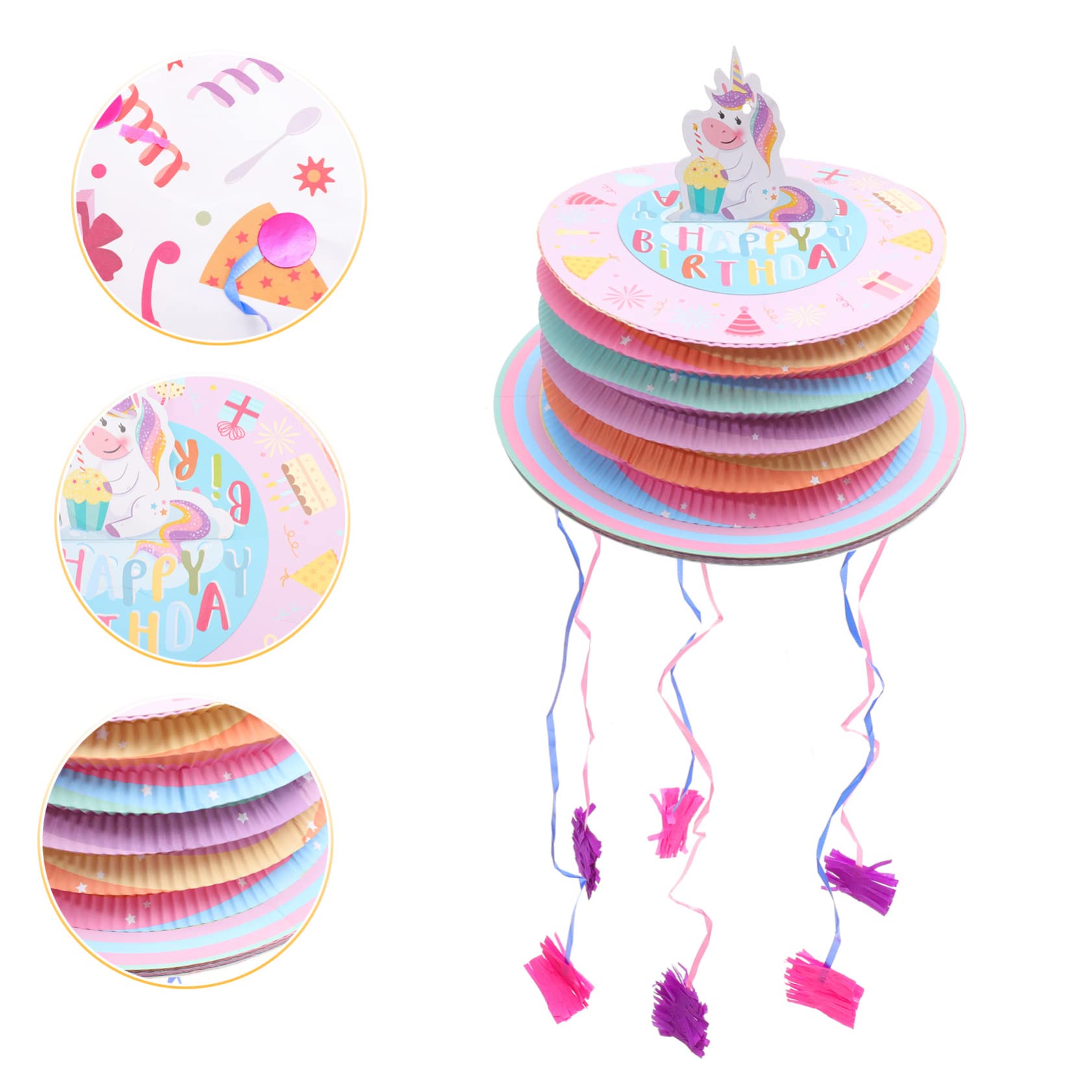 UPKOCH 3pezzi Festive Pull String Per Decorazione Per Compleanni e Celebrazioni e Adulti Accessorio Per Festivi