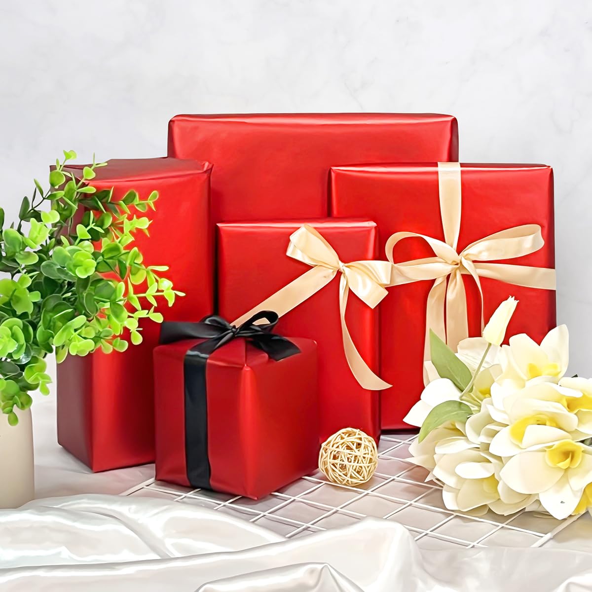 43 cm x 10 m cadeaupapier rol, inpakpapier voor Kerstmis 43 cm x 10 m cadeaupapier rol, inpakpapier voor Kerstmis
