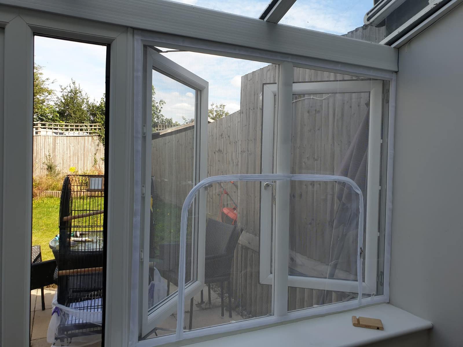 Katzenschutzgitter für Türen und Fenster, selbstklebendes Fliegengitter, Schutznetz gegen Katzen, Sicherheitsgitter für Balkon- und Schlafzimmerfenster, Insektenschutzgitter gegen Mücken