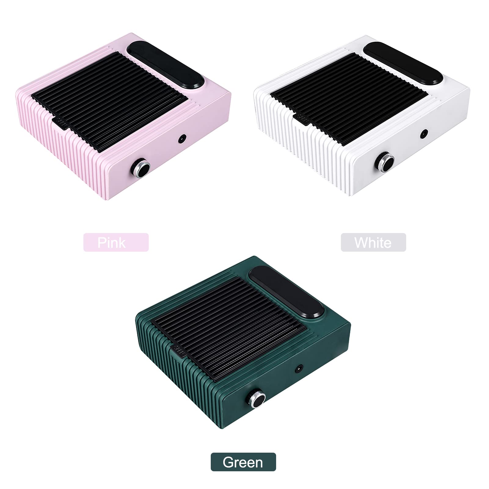 Nagel Staubsauger Professionelle mit Filter,80W Professionelle Staubabsaugung Nagelstudio & Zuhause,Geschwindigkeit Einstellbare,Leiser Nagelstaubsauger,Weiß