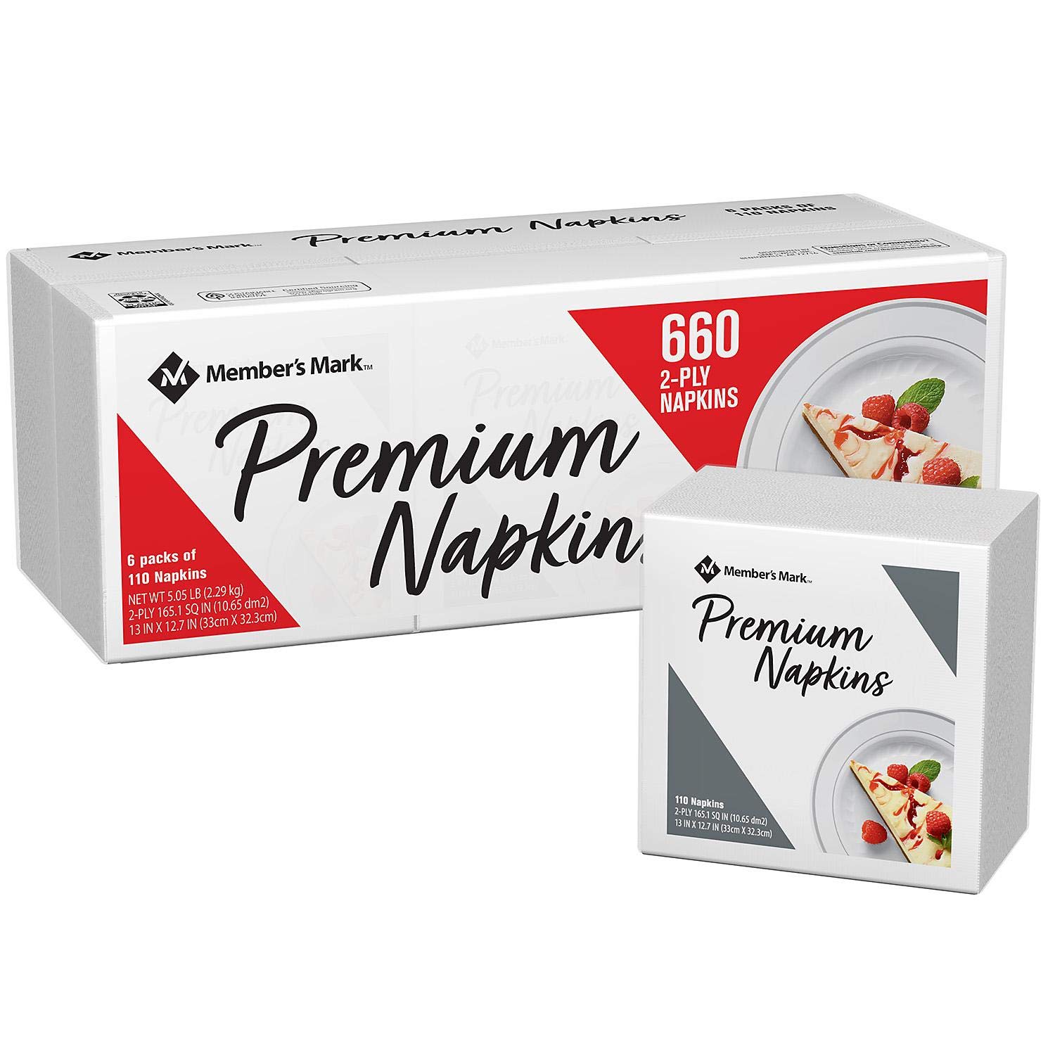 2-Ply Everyday Premium White Napkins (660 ct.)