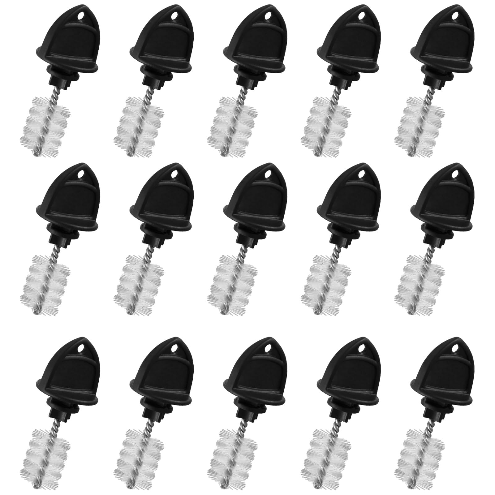 15 Pcs Nylon Beer Faucet Brush Plugs, Dust Proof Draft Tap Covers for Stout & Ale, Snug Fit Cleaning Plugs for Bar, Restaurant & Home Kegerator.