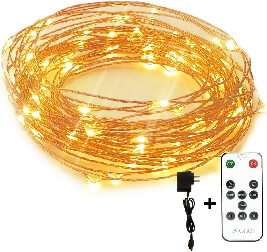 Led String Lights Dimmable Copper Wire Starry Light, 33ft, UL certified