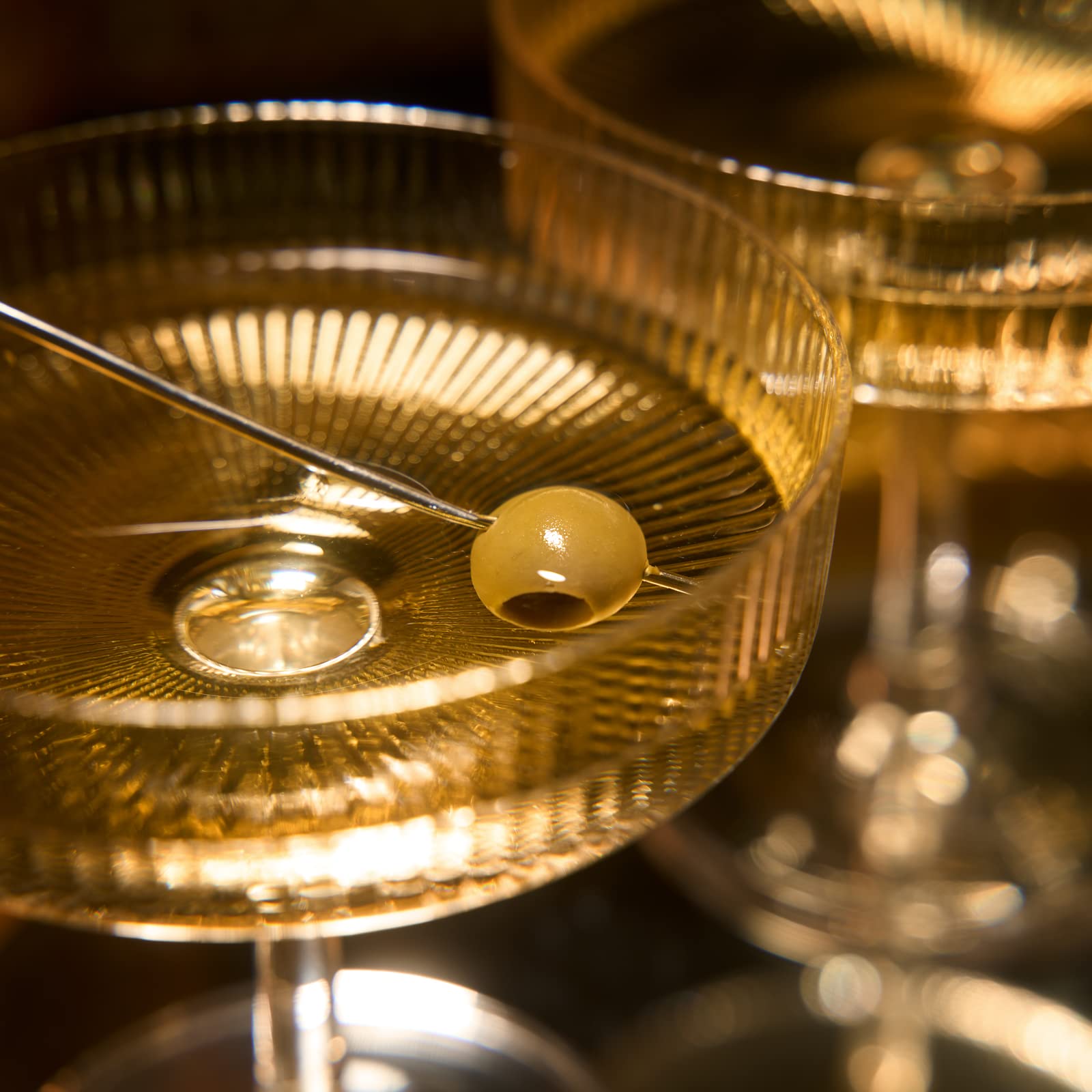 12er-Set Vintage Coupé-Gläser, Gerippt, Art Deco – Perfekt Für Champagner, Cocktails & Partys