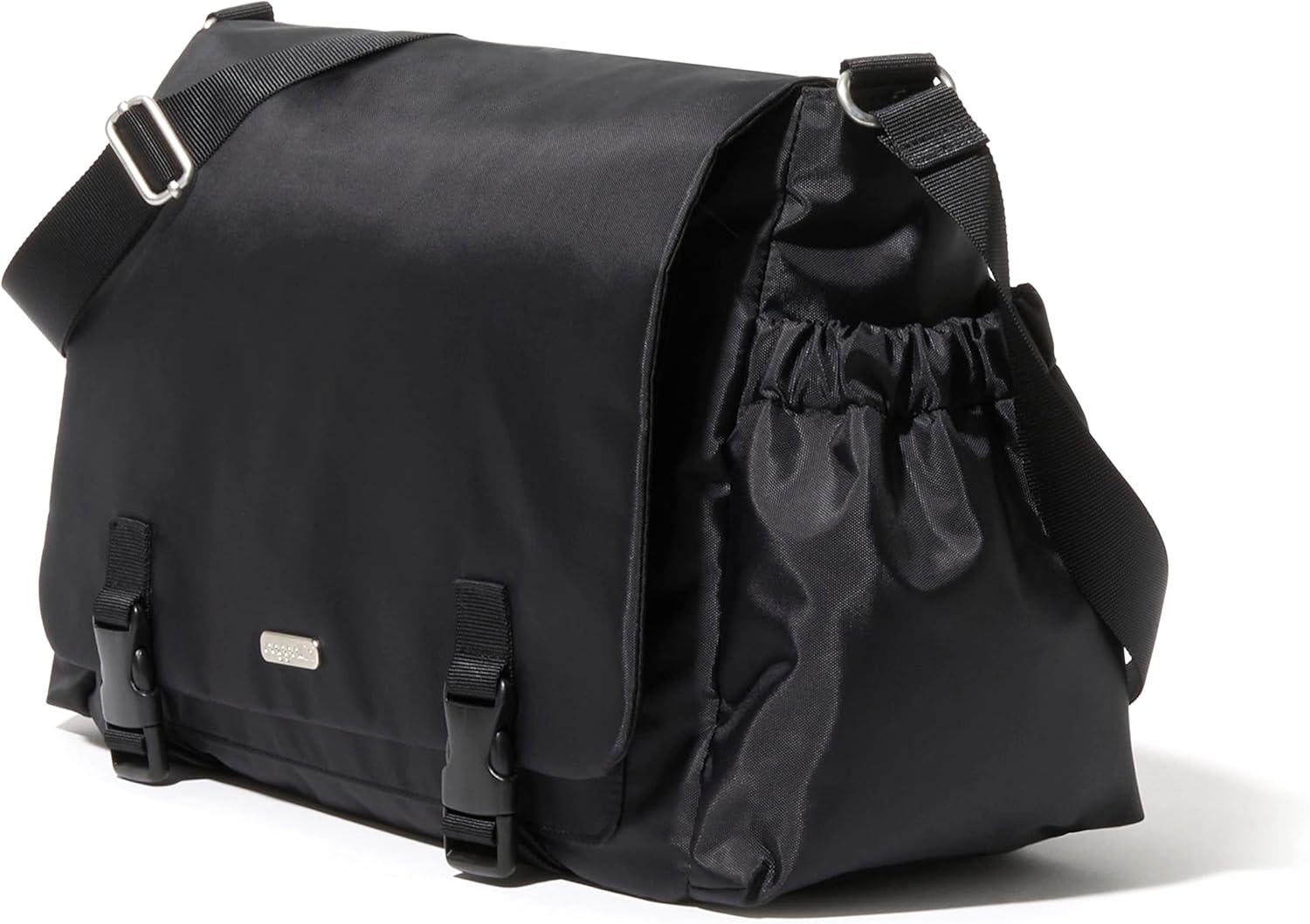 Baggallini Womens Essential Laptop Messenger, Black