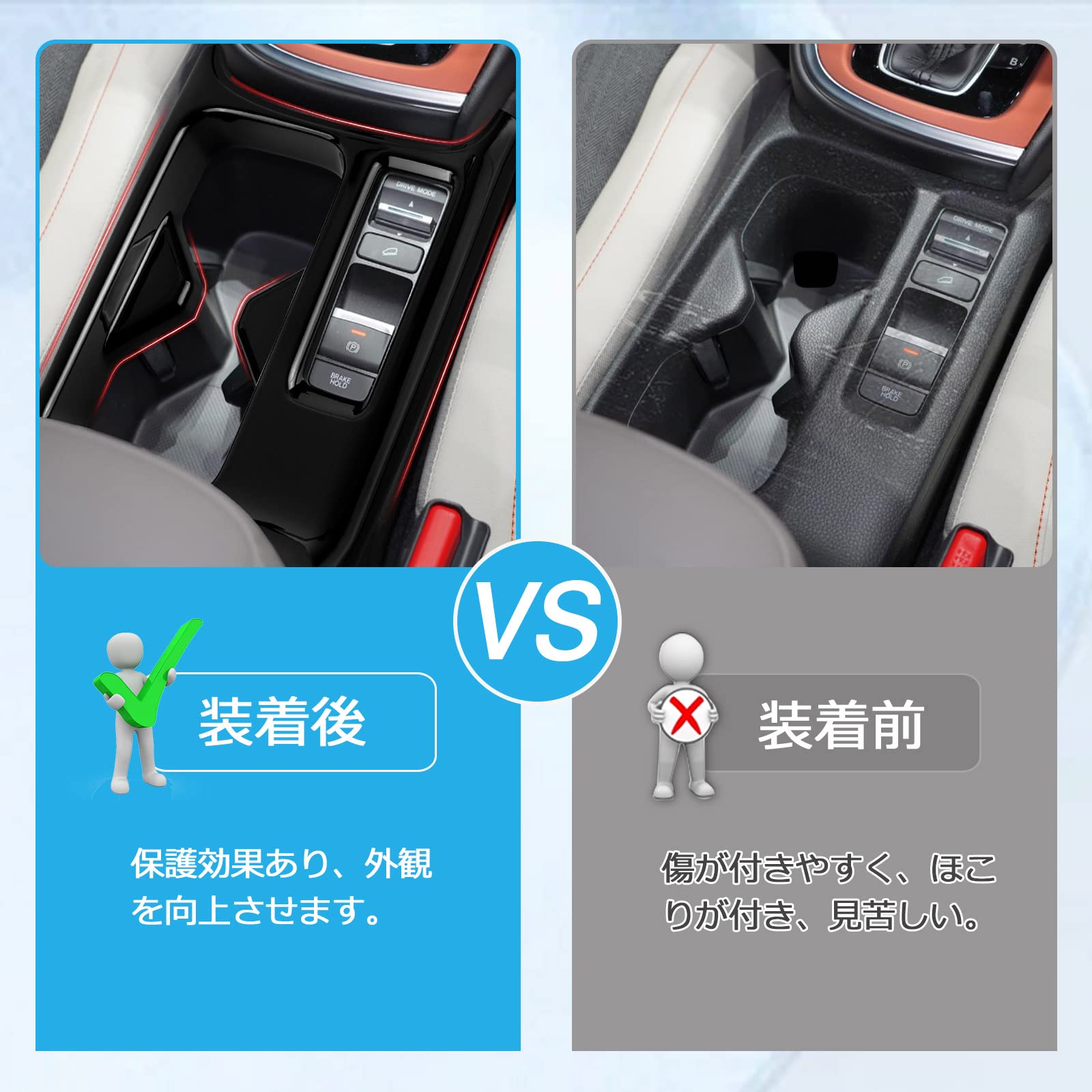 Amazon | Cartist ヴェゼル RV系 センターコンソールカバー コンソール 