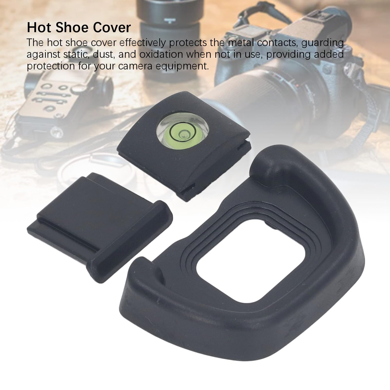 Camera Viewfinder Eyecup Eyepiece Eyeshade for D780 Viewfinder Camera, Eyepiece Eye Cup with Hot Shoe Level and Hot Shoe Cover, Horizontal Leveling, Eye Cup Replace