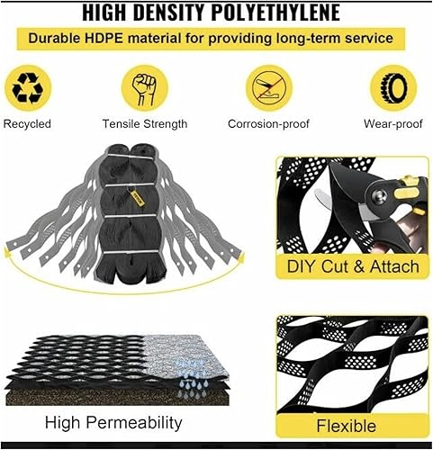 Miniatura 5 de Rejilla de estabilización plegable de grava de guisantes flexibilidad, 3 pies6.5 pies10 pies13 pies16.5 pies20 pies23 pies26 pies33 pies36 pies39
