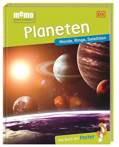 memo Wissen entdecken. Planeten: Monde, Ringe, Satelliten. Das Buch mit Poster!