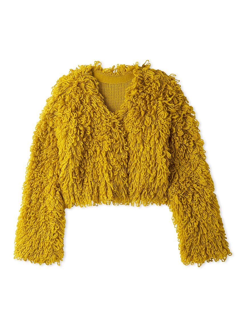 Amazon | クロップドループヤーンカーディガン 09WND244171MST0