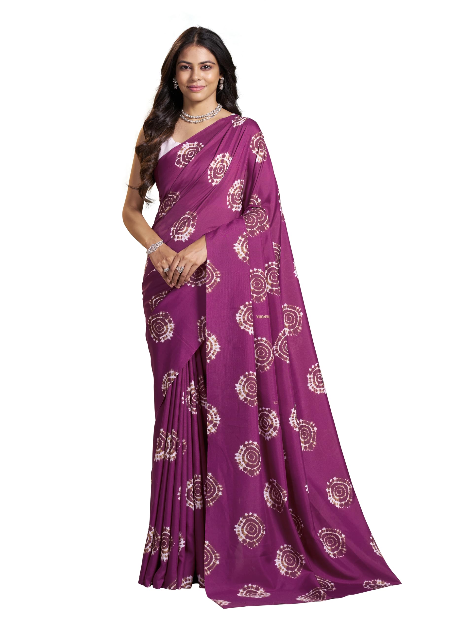 garden vareli Art Silk Geometric Printed Saree-picture-10