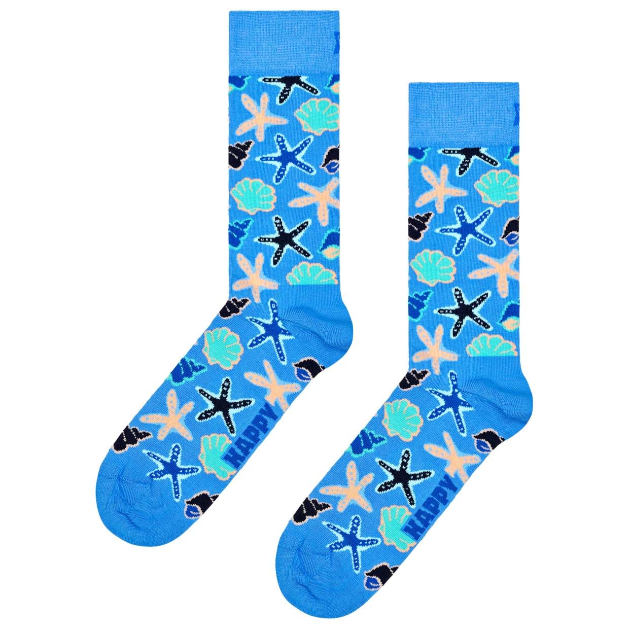 Happy Socks Seashells Socks, multicoloured, 41-46