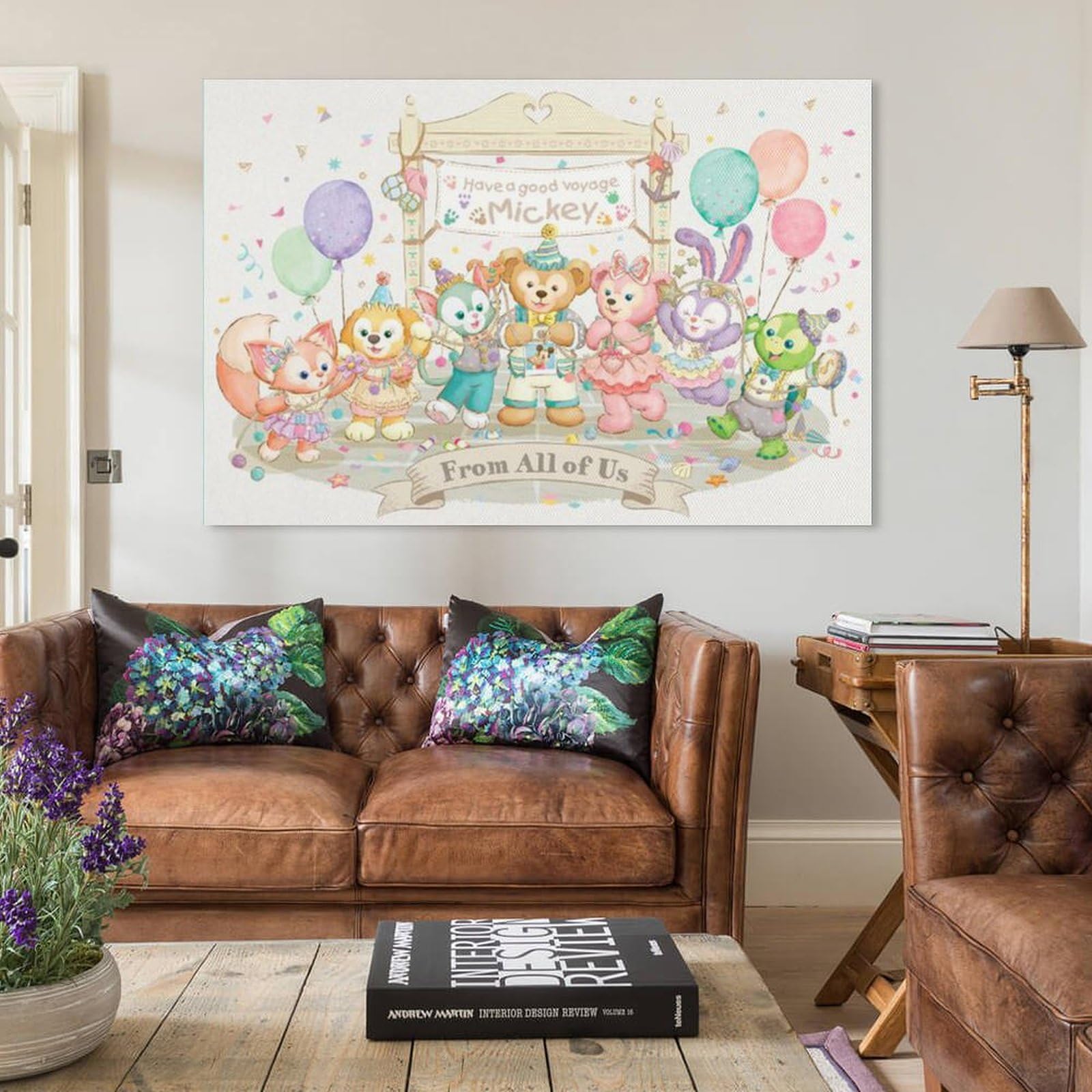 Amazon.co.jp: ダッフィー フレンズ 壁画 キャンバス絵画 アートパネル