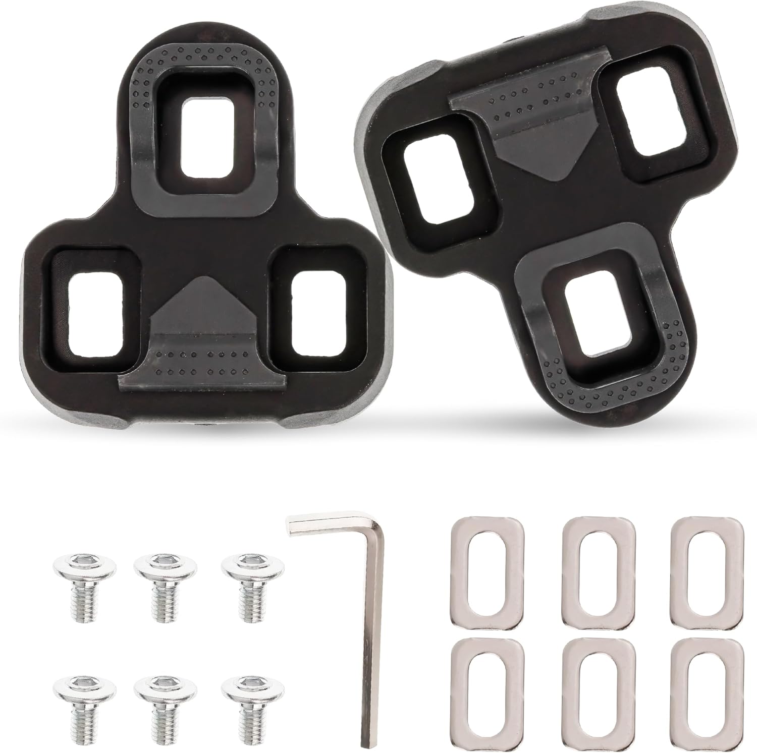 BlueStars 2 Packs Bike Cleats - Compatible with Shimano - Cycling Cleat for Cycling Shoes Suitable for Spinning Indoor Cycling Mountain Biking Outdoor Road Cycling