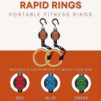 Rapid Rings Portable Gymnastic Rings for Strength, Stability, and Skill Training Anywhere