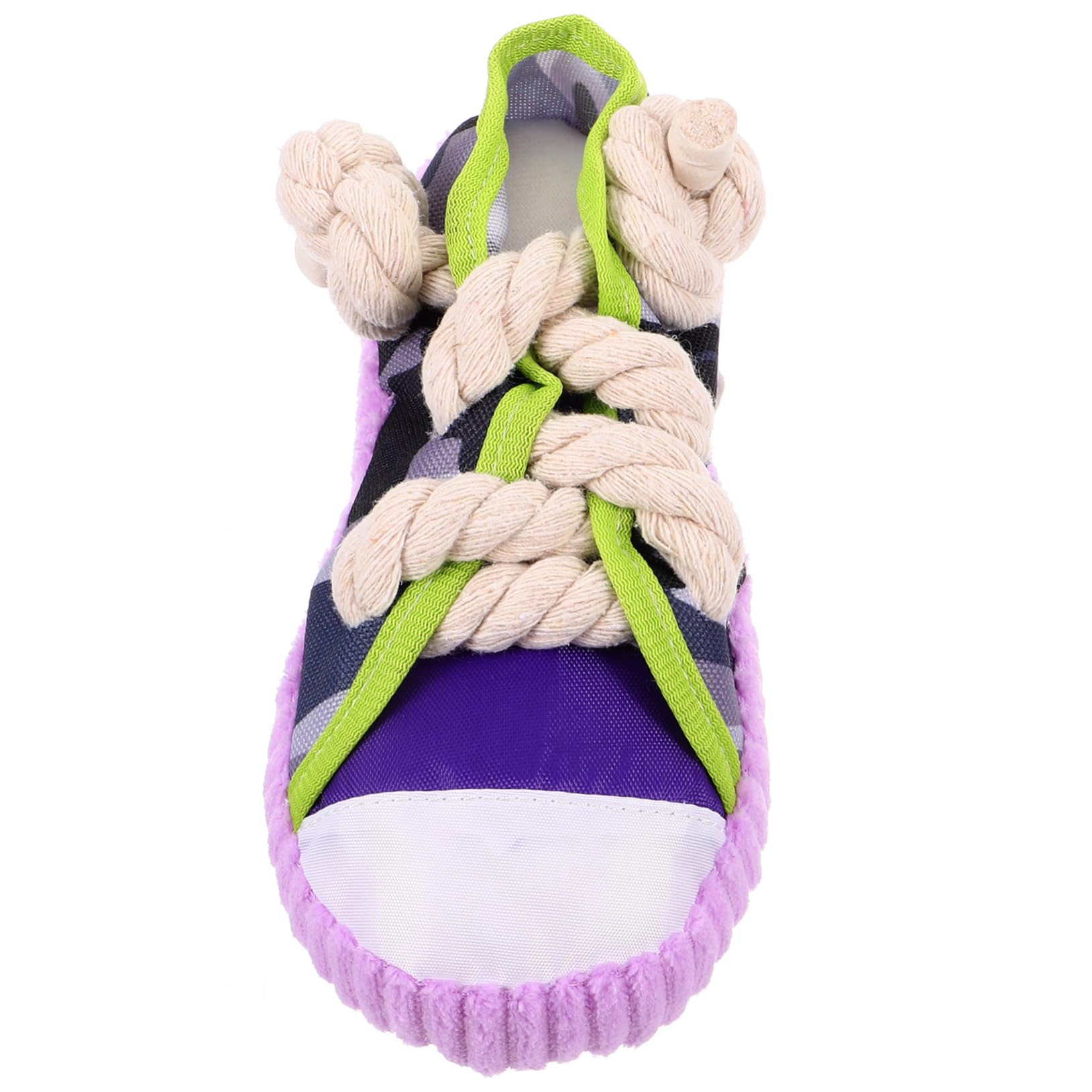 BESPORTBLE Juguete para Perros Grande y Mediano en Forma de Zapato, Resistente a Mordeduras, Fácil de Limpiar, Hecho de Lona y Cuerda de Algodón para Mascotas Divertidas