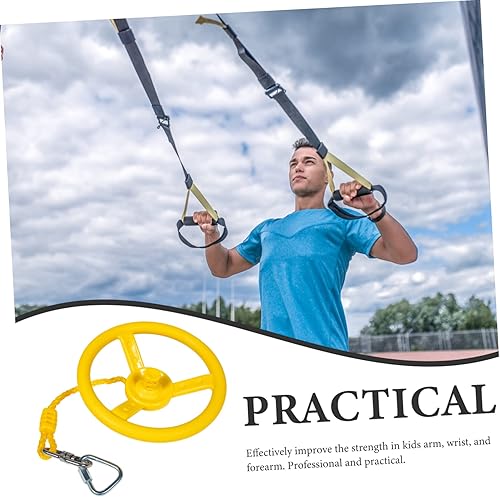 Miniatura 8 de WHAMVOX Rueda giratoria de ninja, obstáculo, rueda giratoria para niños, patio de recreo, barras de mono para patio trasero, accesorios de fitness