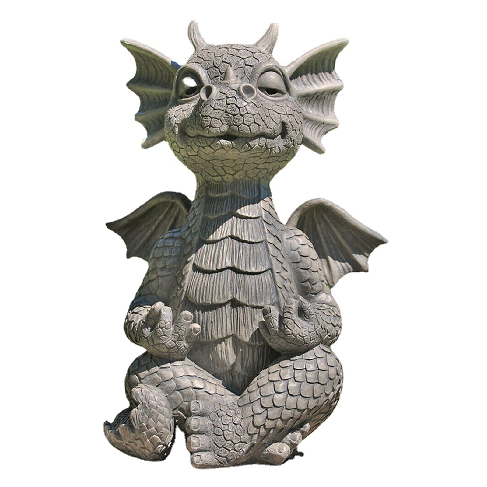 Figurine dragon adorable avec lampe solaire, idée cadeau originale pour balcon
