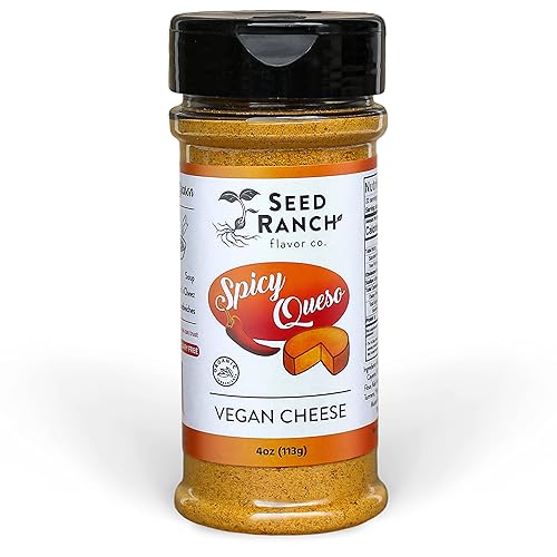 Seed Ranch - Condimento picante Queso - Orgánico, vegano, sin nueces, sin lácteos, sin gluten, entero 30, bajo en carbohidratos, paleo, keto