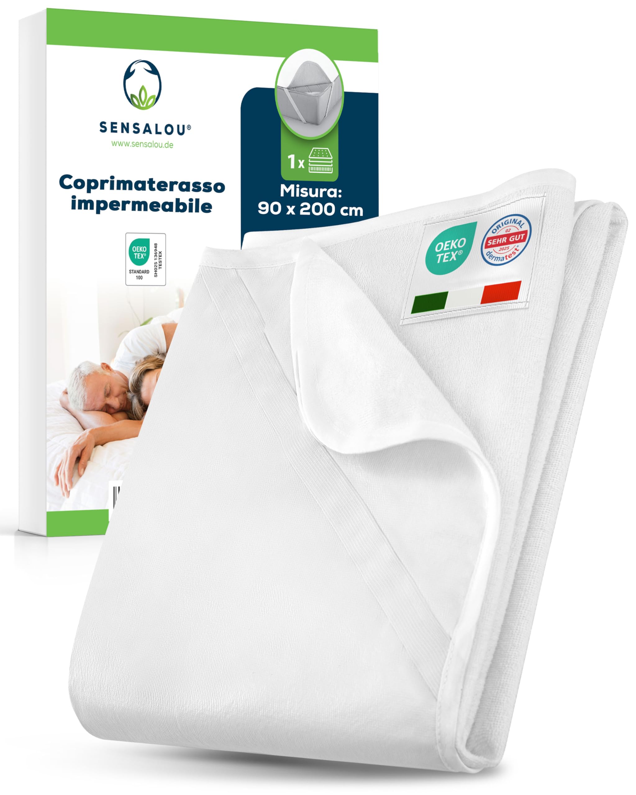 Coprimaterasso Impermeabile Singolo - 90x200cm, Antiacaro, Lavabile, Angoli Elasticizzati - Foto 11