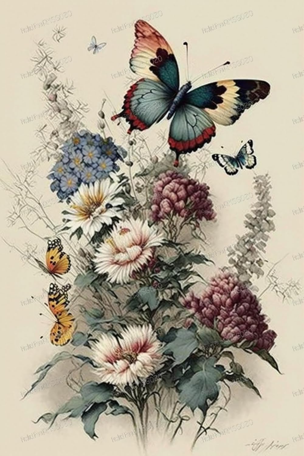 RMSGOZO Diamond Painting Kits Rose White Tiger, for Adults Beginners, 5D Crystal Rhinestone Embroidery Diamond Art Kits 20X20 Inch, for Home Decor Wall Decor & Holiday Gifts