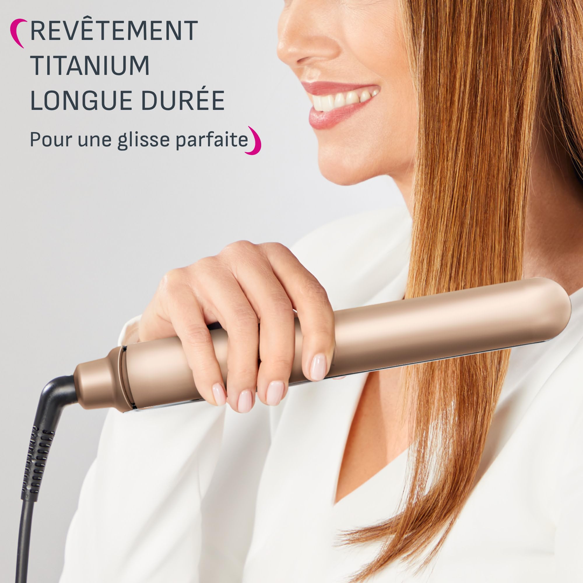 Calor Thermocare Trésor Lisseur, Efficace en un seul passage, Cheveux protégés, Recommandé par les professionnels, SF8121C0