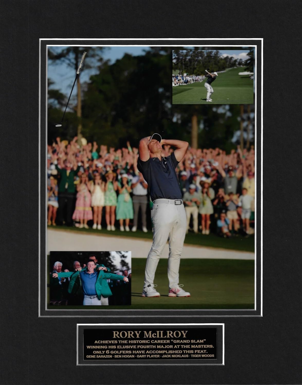 New England Picture Rory McIlroy Iconic Photography - McIlroy Achieves Historic Career Grand Slam Winning His Elusive Fourth Major at the Masters.