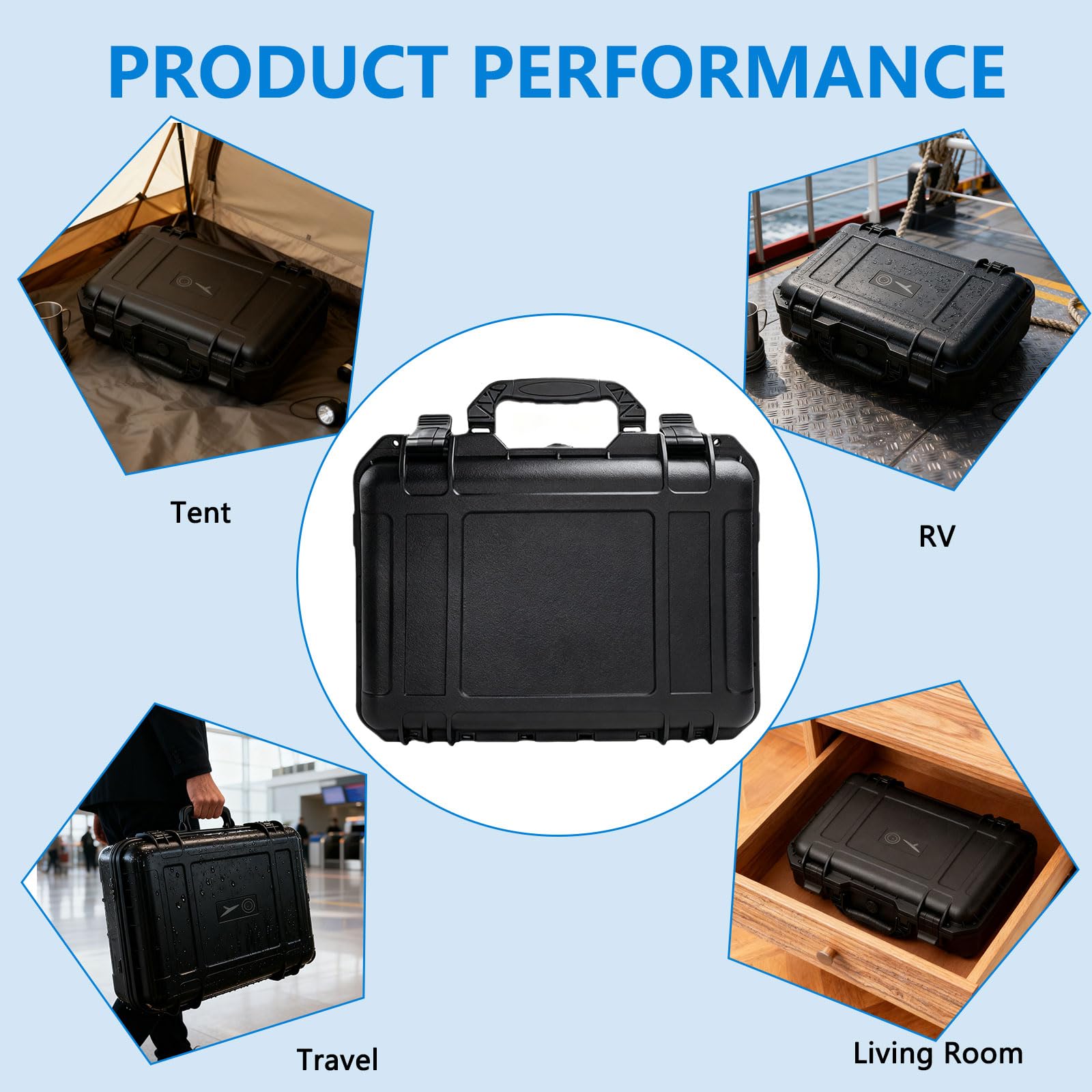 Funda rígida para Starlink, mini bolsa de transporte, impermeable, resistente a golpes, IP67, estuche de viaje, carcasa rígida, adaptador de tubo, fuente de alimentación, cable de transporte, con