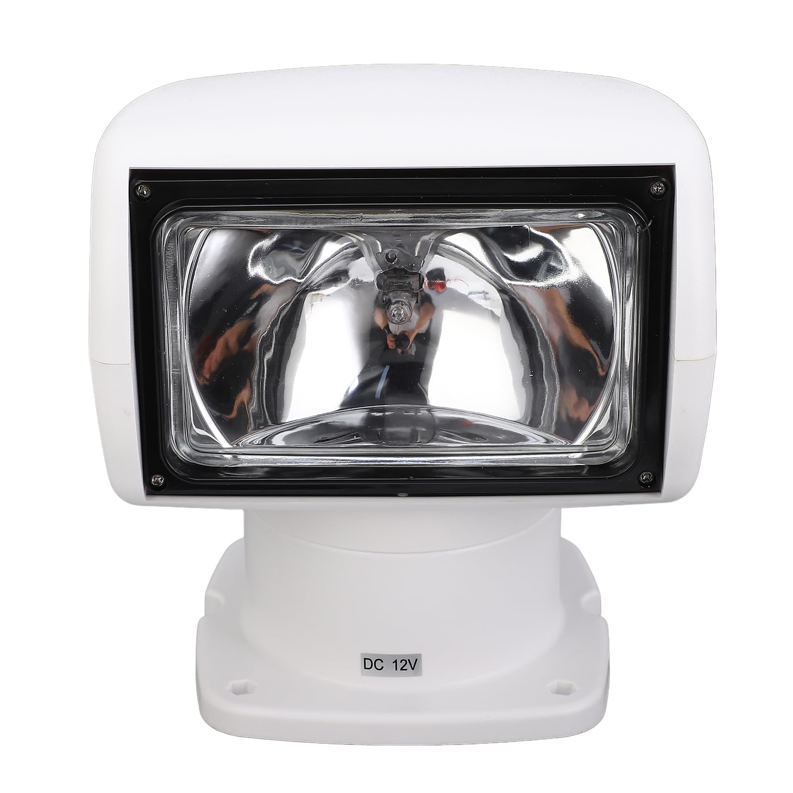 Bewinner 12V 100W 2500lm Waterproof Marine Searchlight,Durable Xenon Yacht Remote Search light,Multi-Functional Truck Spotlight,Remote Control Reflector Design,for Yacht/Marine Police/Fishing Boats