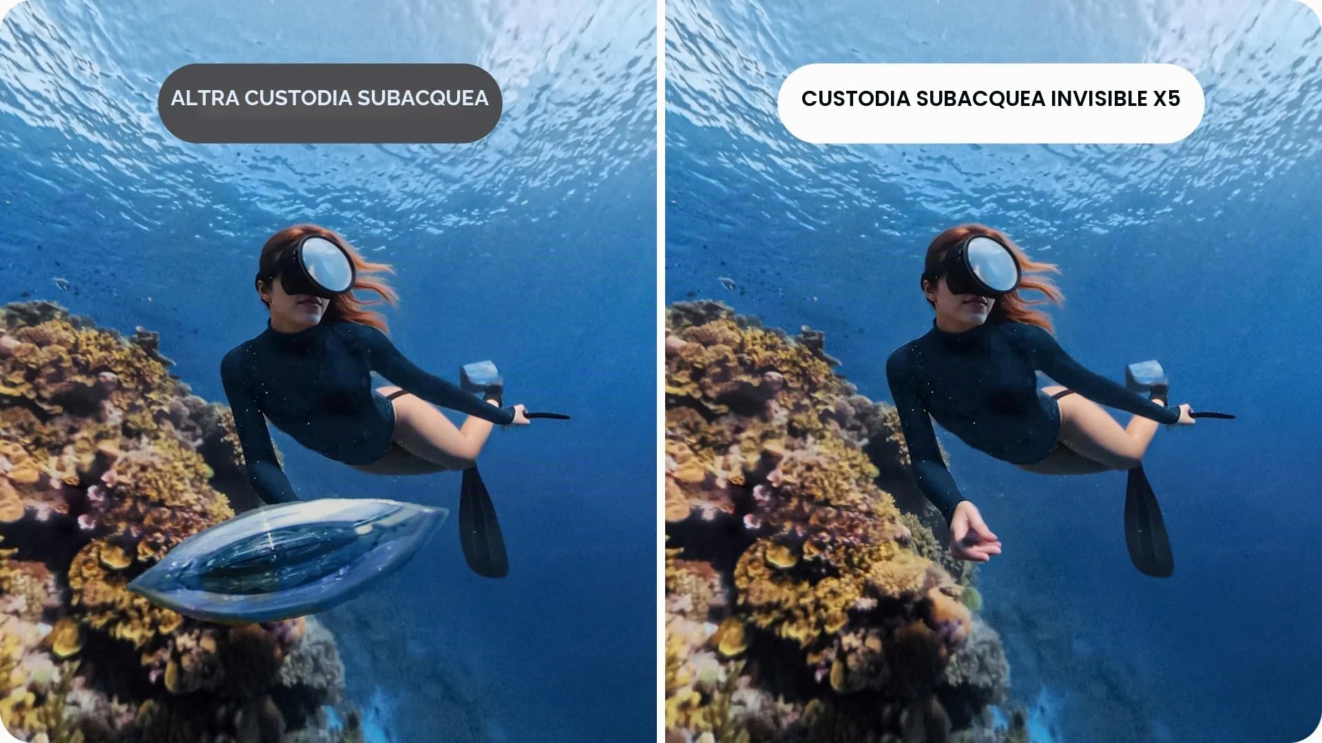 Insta360 Custodia invisibile per immersioni X5
